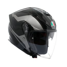 AGV 安全帽 K5 JET EVO 四分之三罩 內墨鏡 Tune Grey/Black