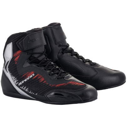 ALPINESTARS FASTER-3 RIDEKNIT SHOES 防摔 透氣 短筒車靴 #黑銀紅