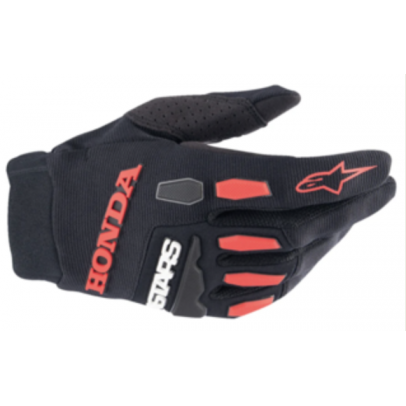 ALPINESTARS HONDA FULL BORE GLOVES BLACK/BRIGHT RED