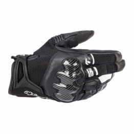 ALPINESTARS 防摔手套 SMX-R A星 休閒 短手套 夏季 透氣 觸控 碳纖維護具 亞洲限定 黑白