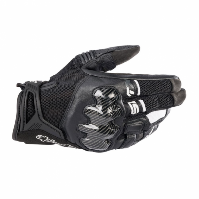 ALPINESTARS 防摔手套 SMX-R A星 休閒 短手套 夏季 透氣 觸控 碳纖維護具 亞洲限定 黑白