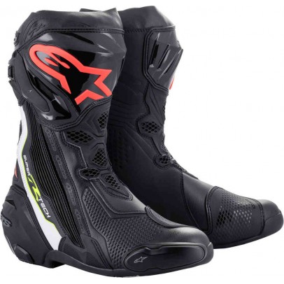 ALPINESTARS SUPERTECH R 頂級車靴 #黑白紅黃