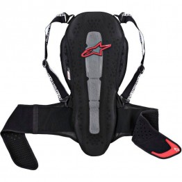 ALPINESTARS NUCLEON KR-2 SMOKE BLACK RED CE認證 後背式龜背 透氣