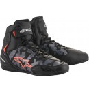 Alpinestars Faster-3 SHOES CAMO 短筒 防摔車靴 #黑灰迷彩