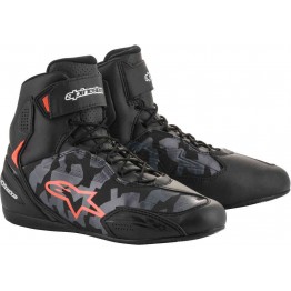 Alpinestars Faster-3 SHOES CAMO 短筒 防摔車靴 #黑灰迷彩 Alpinestars Faster-3 SHOES CAMO 短筒 防摔車靴 #黑灰迷彩