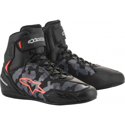 Alpinestars Faster-3 SHOES CAMO 短筒 防摔車靴 #黑灰迷彩