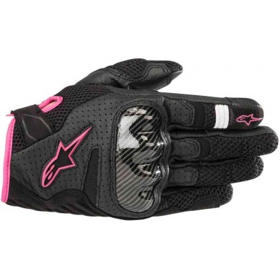 ALPINESTARS STELLA SMX-1 AIR V2 GLOVES 夏季透氣短手套 女版 黑粉