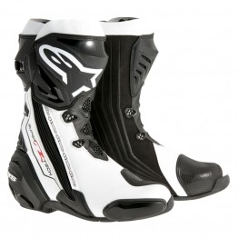 ALPINESTARS SUPERTECH R 長筒防摔車靴 頂級 #黑白