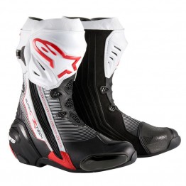 ALPINESTARS SUPERTECH R 長筒防摔車靴 頂級 #黑白紅