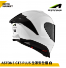 ASTONE 全罩安全帽 GT6 PLUS 素色 白