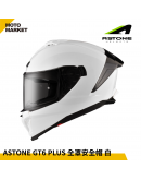 ASTONE 全罩安全帽 GT6 PLUS 素色 白