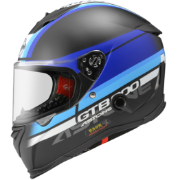 ASTONE GTB800 全罩安全帽 彩繪 平光黑/AO10藍