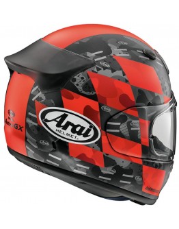 ARAI ASTRO-GX 頂規旅行帽 安全帽 彩繪 Checker Red 消光紅