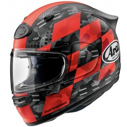 ARAI ASTRO-GX 頂規旅行帽 安全帽 彩繪 Checker Red 消光紅