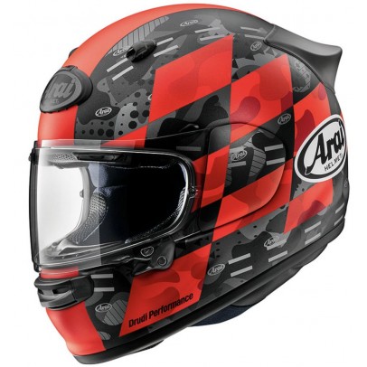 ARAI ASTRO-GX 頂規旅行帽 安全帽 彩繪 Checker Red 消光紅