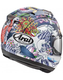 「預購」ARAI RX-7X 頂級 安全帽 彩繪 #ORIENTAL 浮世繪 消光藍