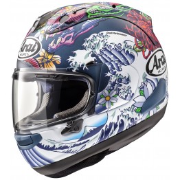 ARAI RX-7X 頂級 安全帽 彩繪 #ORIENTAL 浮世繪 消光藍