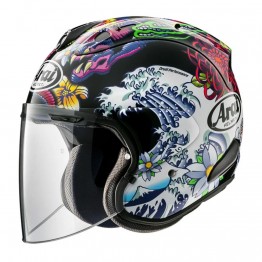 ARAI VZ-RAM Oriental 黑底亮光  3/4罩安全帽 #浮世繪