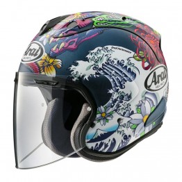 ARAI VZ-RAM Oriental 藍底消光 3/4罩安全帽 #浮世繪