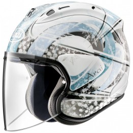 ARAI 四分之三罩安全帽 VZ-RAM 3/4罩安全帽 彩繪 SNOW DOME BLUE 藍