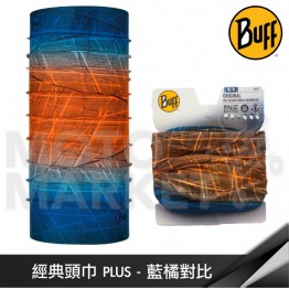 BUFF 魔術頭巾 經典頭巾PLUS 藍橘對比 BF120764-555