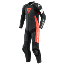 DAINESE TOSA 1 PCS LEATHER SUIT 連身皮衣 打洞 #黑紅