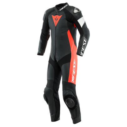 DAINESE TOSA 1 PCS LEATHER SUIT 連身皮衣 打洞 #黑紅