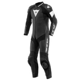 DAINESE TOSA 1 PCS LEATHER SUIT 連身皮衣 打洞 #黑黑白