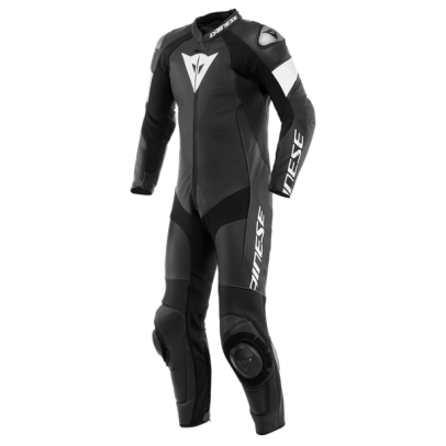 DAINESE TOSA 1 PCS LEATHER SUIT 連身皮衣 打洞 #黑黑白