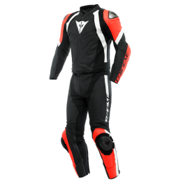 DAINESE AVRO 4 2 PCS LEATHER SUIT 兩截式皮衣  #黑紅白