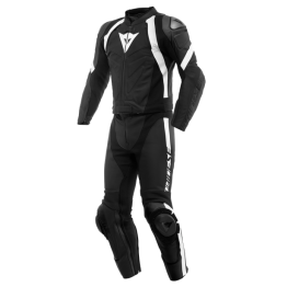 DAINESE AVRO 4 2 PCS LEATHER SUIT 兩截式皮衣  #黑黑白