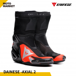 Dainese Axial 2 BOOTS  黑螢光紅內靴車靴 賽事級車靴