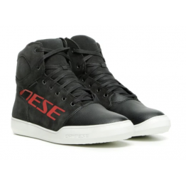DAINESE YORK D-WP SHOES 休閒款防水車靴 #黑紅