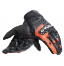 DAINESE CARBON 4 SHORT GLOVES 碳纖維護具 皮革短手套 #黑紅
