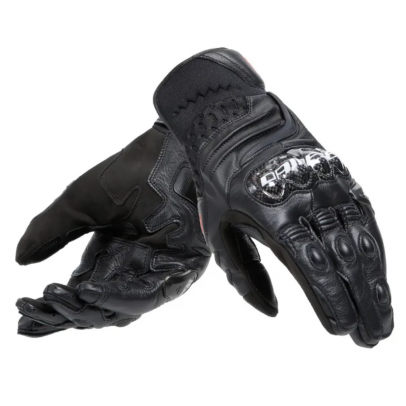 DAINESE CARBON 4 SHORT GLOVES 碳纖維護具 皮革短手套 #黑