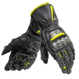 DAINESE FULL METAL 6 GLOVES 頂級長手套 鈦合金 #黑黑黃