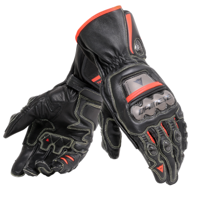 DAINESE FULL METAL 6 GLOVES 頂級長手套 鈦合金 #黑黑紅