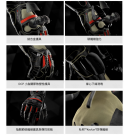 DAINESE FULL METAL 6 GLOVES 頂級長手套 鈦合金 #黑黑紅