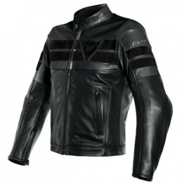 DAINESE 8-TRACK LEATHER JACKET 黑黑黑