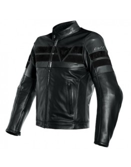 DAINESE 8-TRACK LEATHER JACKET 黑黑黑