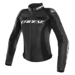 DAINESE RACING 3 PERF. LADY LEATHER JACKET 皮衣 打洞 鋁合金護肩 女版 #黑黑黑