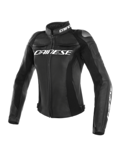 DAINESE RACING 3 PERF. LADY LEATHER JACKET 皮衣 打洞 鋁合金護肩 女版 #黑黑黑