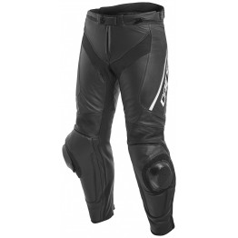 DAINESE DELTA 3 PERF.LEATHER PANTS 黑黑白