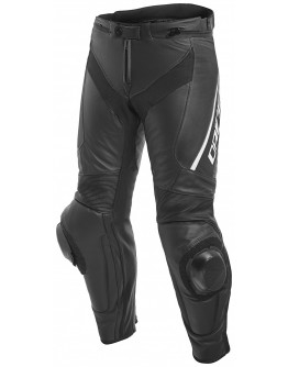 DAINESE DELTA 3 PERF.LEATHER PANTS 黑黑白