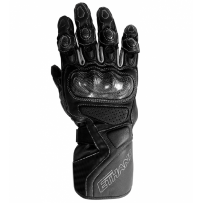 Ethans ES910 長版真皮防摔手套 黑