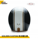 FETURE 四分之三罩 安全帽 半罩 GODEN 高登 CUSTOM 亮光曜石黑