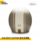 FETURE 四分之三罩 安全帽 半罩 GODEN 高登 CUSTOM 亮光淡漠駝