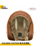 FETURE 四分之三罩 安全帽 半罩 GODEN 高登 CUSTOM 亮光淡漠駝