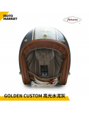 FETURE 四分之三罩 安全帽 半罩 GODEN 高登 CUSTOM 亮光水泥灰