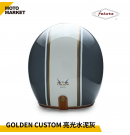 FETURE 四分之三罩 安全帽 半罩 GODEN 高登 CUSTOM 亮光水泥灰
